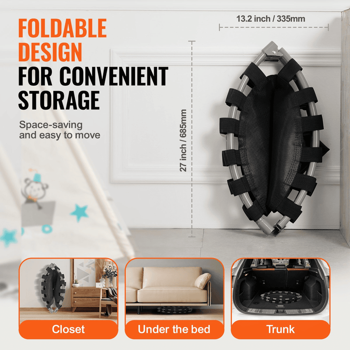 36" Trampoline for Kids Foldable Mini Toddler Trampoline Indoor Outdoor - The Little Big Store