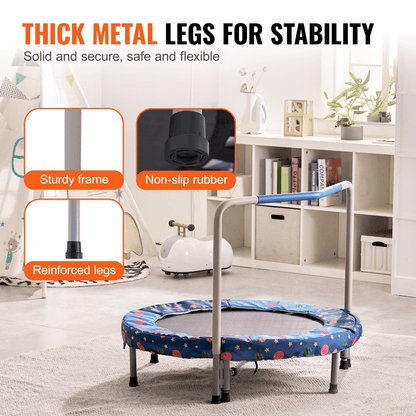 36" Trampoline for Kids Foldable Mini Toddler Trampoline Indoor Outdoor - The Little Big Store