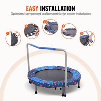 36" Trampoline for Kids Foldable Mini Toddler Trampoline Indoor Outdoor - The Little Big Store