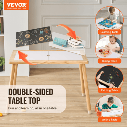 VEVOR Sensory Table for Toddlers Kids Activity Table with Double-Sided Tabletop - The Little Big Store
