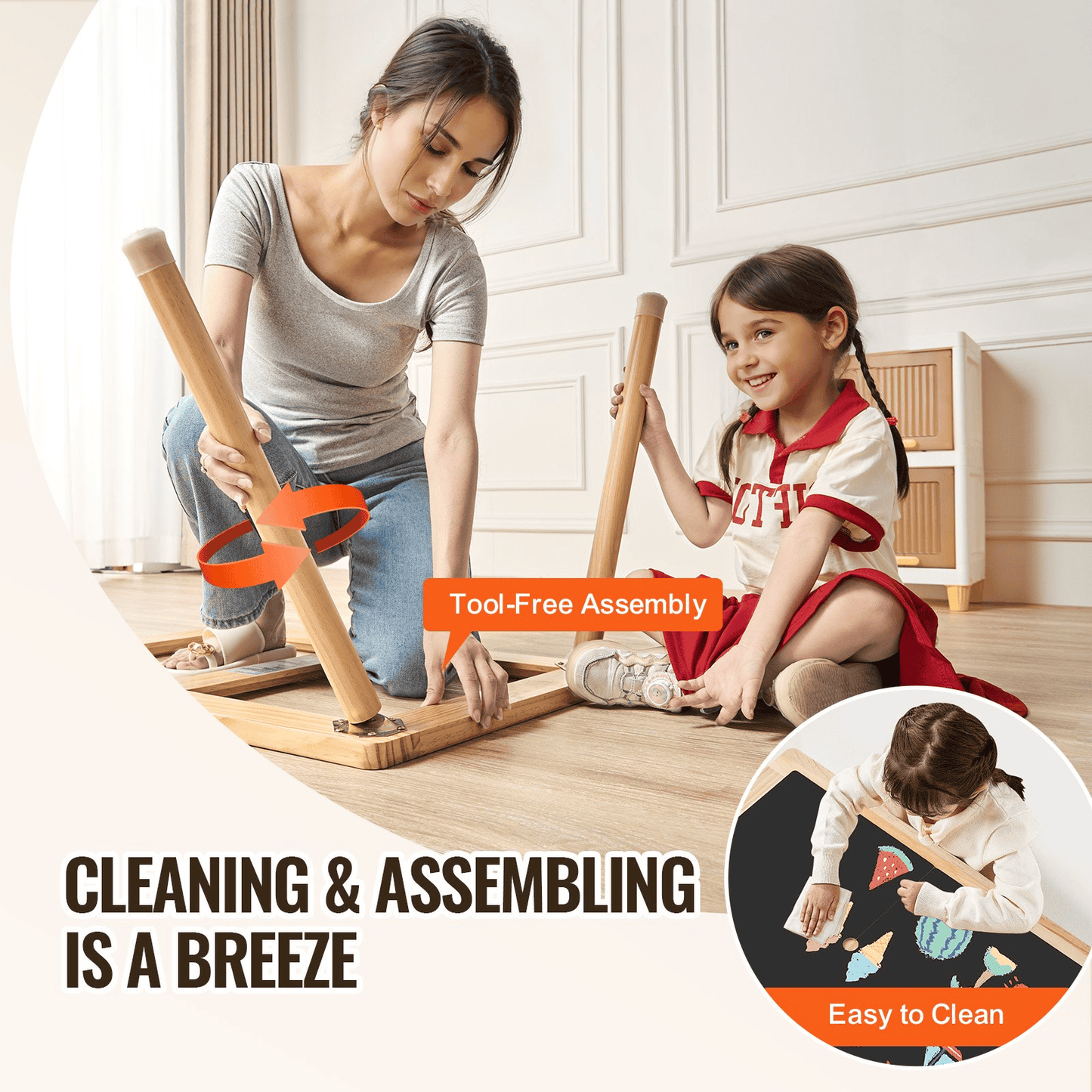 VEVOR Sensory Table for Toddlers Kids Activity Table with Double-Sided Tabletop - The Little Big Store