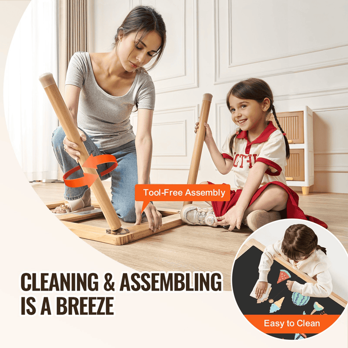 VEVOR Sensory Table for Toddlers Kids Activity Table with Double-Sided Tabletop - The Little Big Store