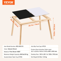 VEVOR Sensory Table for Toddlers Kids Activity Table with Double-Sided Tabletop - The Little Big Store