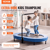 56" Trampoline for Kids Foldable Mini Toddler Trampoline Indoor Outdoor - The Little Big Store