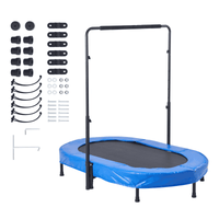 56" Trampoline for Kids Foldable Mini Toddler Trampoline Indoor Outdoor - The Little Big Store