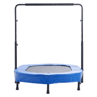 56" Trampoline for Kids Foldable Mini Toddler Trampoline Indoor Outdoor - The Little Big Store