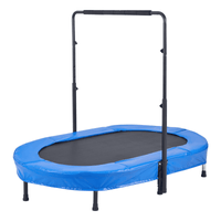 56" Trampoline for Kids Foldable Mini Toddler Trampoline Indoor Outdoor - The Little Big Store