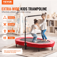 56" Trampoline for Kids Foldable Mini Toddler Trampoline Indoor Outdoor - The Little Big Store