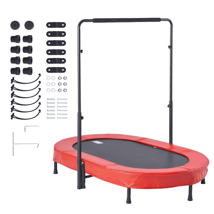 56" Trampoline for Kids Foldable Mini Toddler Trampoline Indoor Outdoor - The Little Big Store