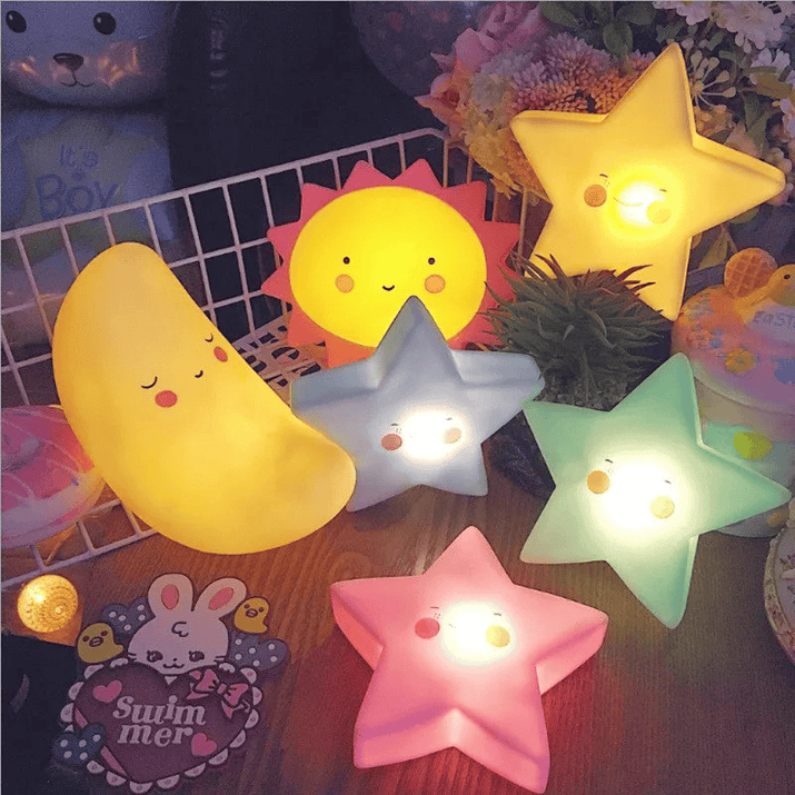 Multivariant Cloud Ice Cream Moon Decorative Lights for Children - The Little Big Store