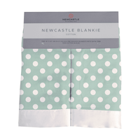 Jade Polka Dot Cotton Muslin Security Baby Blankie - The Little Big Store