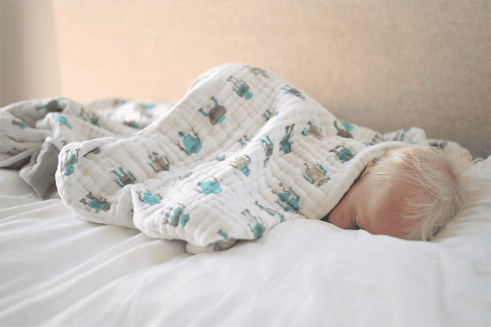 Robots Cotton Muslin Newcastle Blanket - The Little Big Store