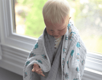 Robots Cotton Muslin Newcastle Blanket - The Little Big Store