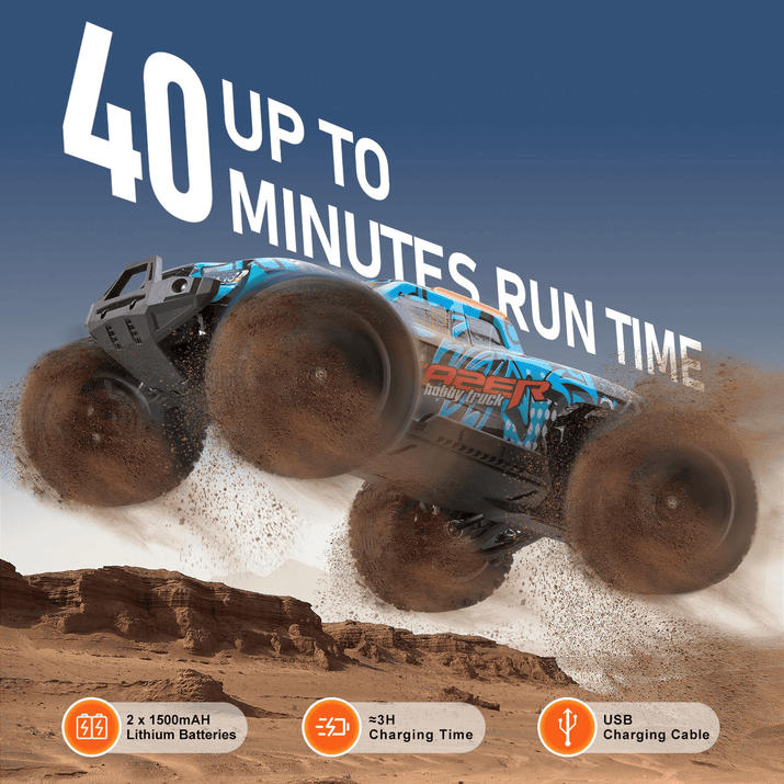 Remote Control Car 1:14 Scale All Terrain 4WD Off-Road Truck for Kids - The Little Big Store