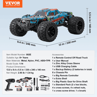 Remote Control Car 1:14 Scale All Terrain 4WD Off-Road Truck for Kids - The Little Big Store