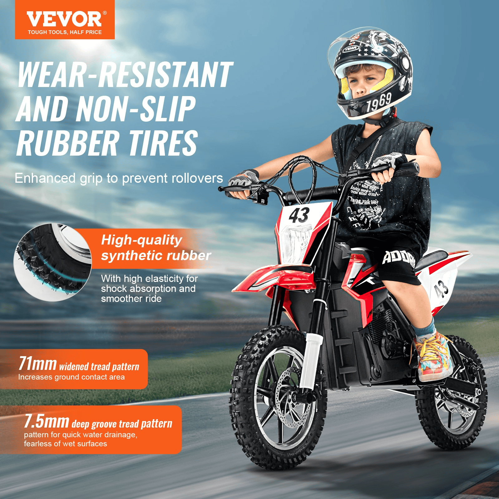 Kids Ride on Motorcycle 36V Electric Motorbike with LED for Kids Aged 14+ - The Little Big Store