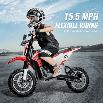 Kids Ride on Motorcycle 36V Electric Motorbike with LED for Kids Aged 14+ - The Little Big Store