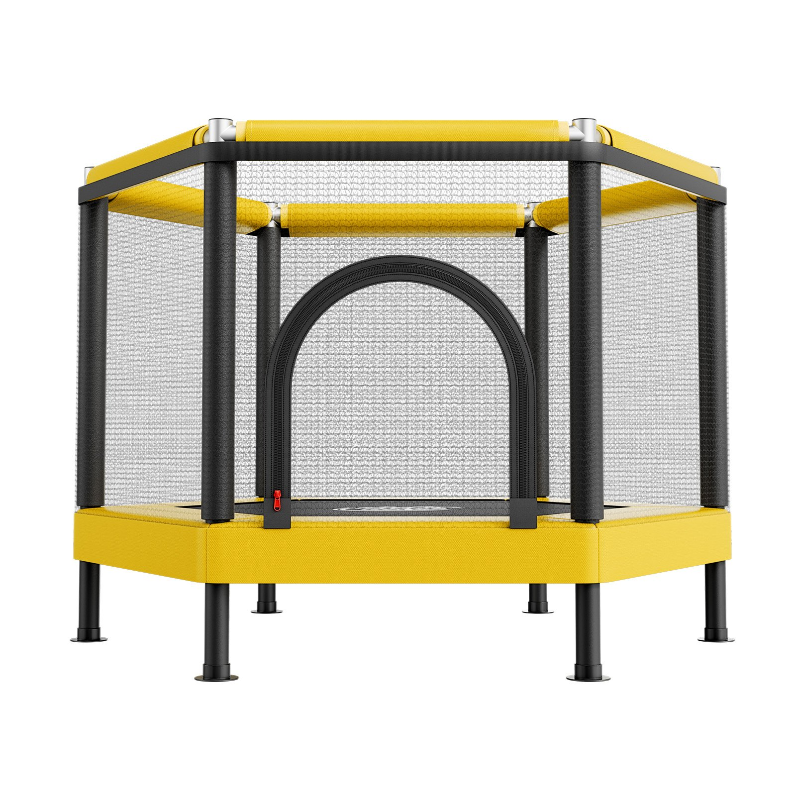 Kids Mini Trampoline with Safety Net & Basketball Hoop | Indoor & Outdoor Toddler Trampoline