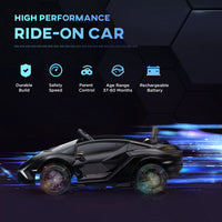 12V Ride on Car, Lamborghini SIAN Licensed Kids Electric Ride-On Car - The Little Big Store