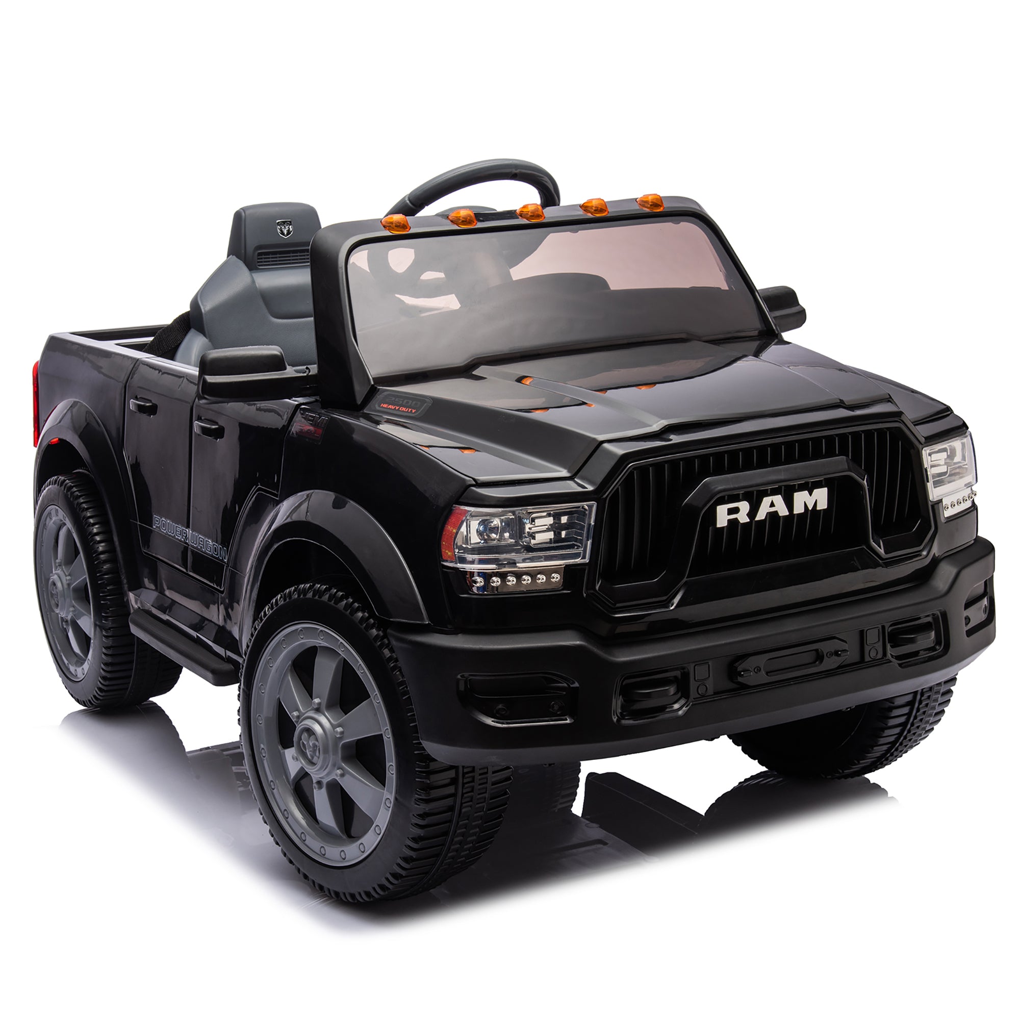 RAM PowerHauler™ 12V Licensed Ride-On Pickup Truck – Electric Kids Truck with Remote Control, Bluetooth & All-Terrain Tires