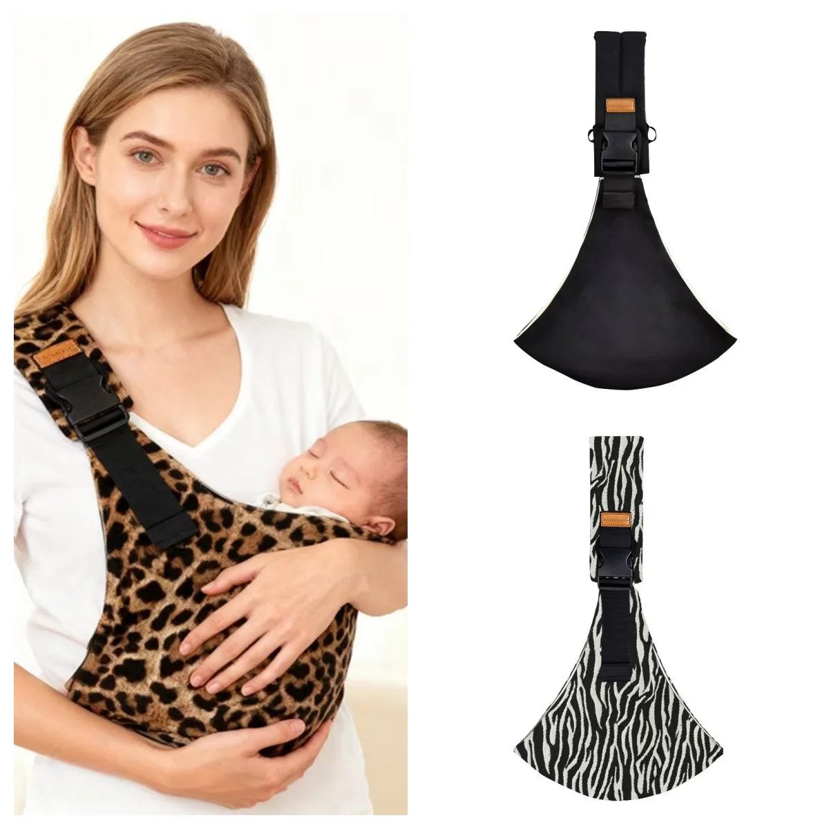 Baby Ring Sling Carrier – Soft Adjustable Wrap-Style Newborn Carrier for Hands-Free Carry