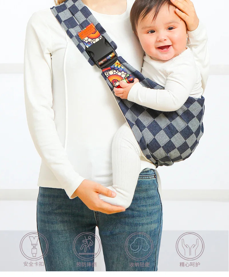 Baby Ring Sling Carrier – Soft Adjustable Wrap-Style Newborn Carrier for Hands-Free Carry