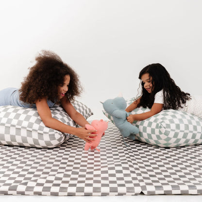 Checker Pepper Vegan Leather Mat - The Little Big Store
