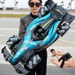 4DRC Y2 Gesture Sensing RC Car for kids with 360-degree stunt racing and 2 rechargeable batteries on outdoor background