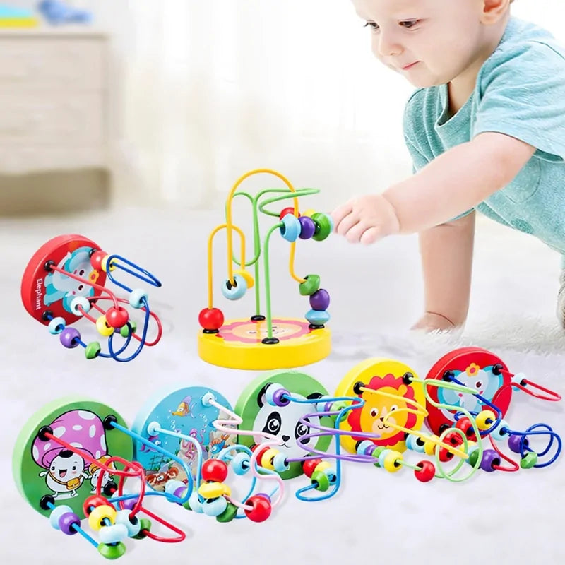 Baby Toy Wooden Roller Coaster - The Little Big Store