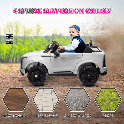 2-Seater Ride on Truck, 12V 10AH Cadillac Escalade IQ 2025 Kids Electric Ride-On Car - The Little Big Store