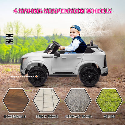 2-Seater Ride on Truck, 12V 10AH Cadillac Escalade IQ 2025 Kids Electric Ride-On Car - The Little Big Store