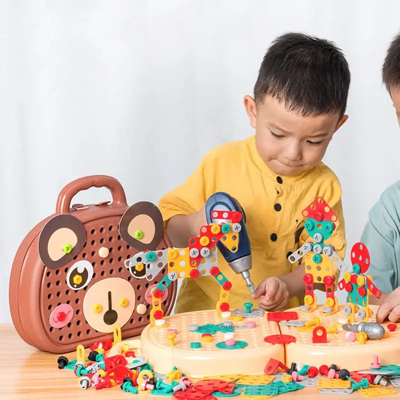 Children Electric Drill Toolbox Driller Games - The Little Big Store