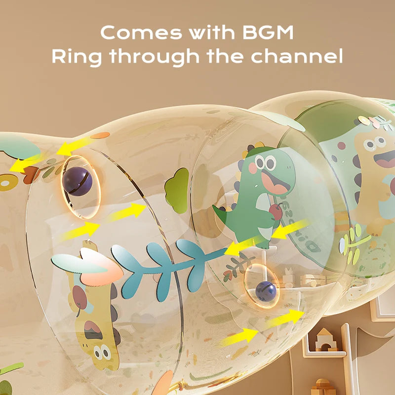 Colorful Crawl-Along Activity Roller – Baby Floor Time Sensory Toy for Tummy Time & Early Play