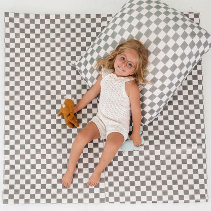 Checker Pepper Vegan Leather Mat - The Little Big Store