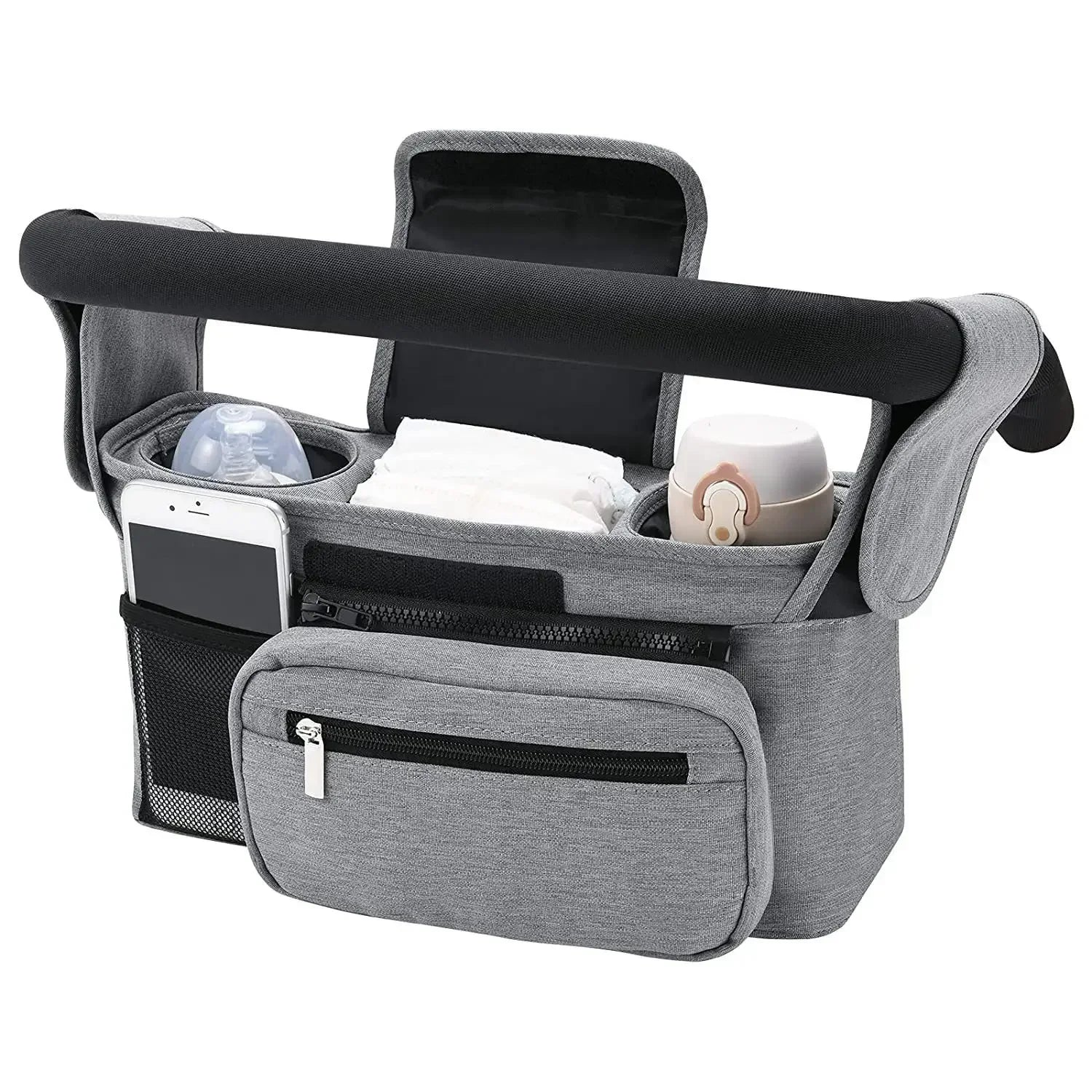 Stroller Hanging Diaper Bag Organizer – Baby Essentials Storage Caddy for On-the-Go Parents
