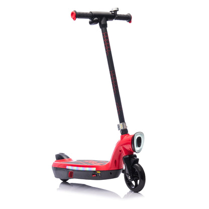 Kids Ride On Electric Scooter With Kickstand,Scooter Bell,Faster Speed And Longer Usage Time,Rear Brake,Wider Pedal,Non-Slip Handle,Colorful LED Lights,5.59-6.84 MPH For Kids 6+. - The Little Big Store
