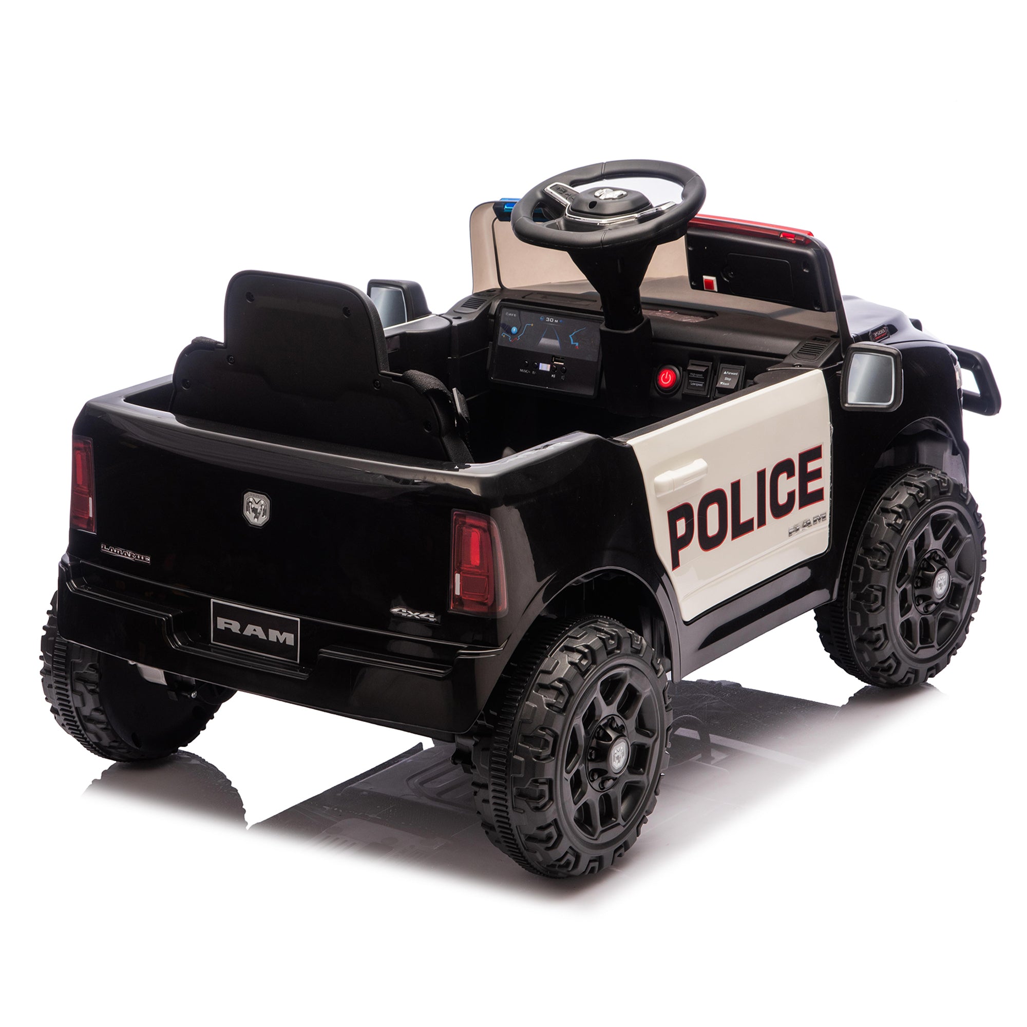 TheLittleBigStore RAM PatrolCruiser™ 12V Kids Ride-On Police Truck