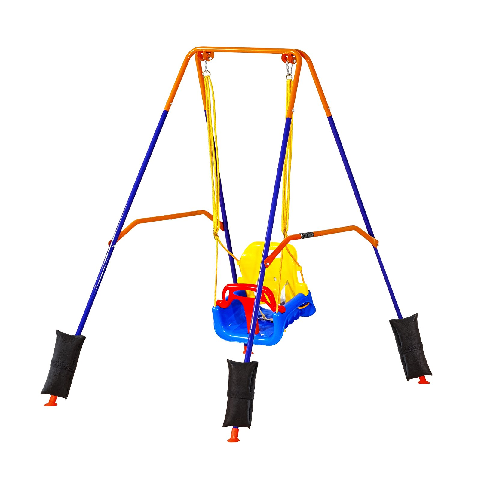 2-in-1 Toddler Swing & Jumper Set – Heavy-Duty Foldable Frame with Sandbag Stability