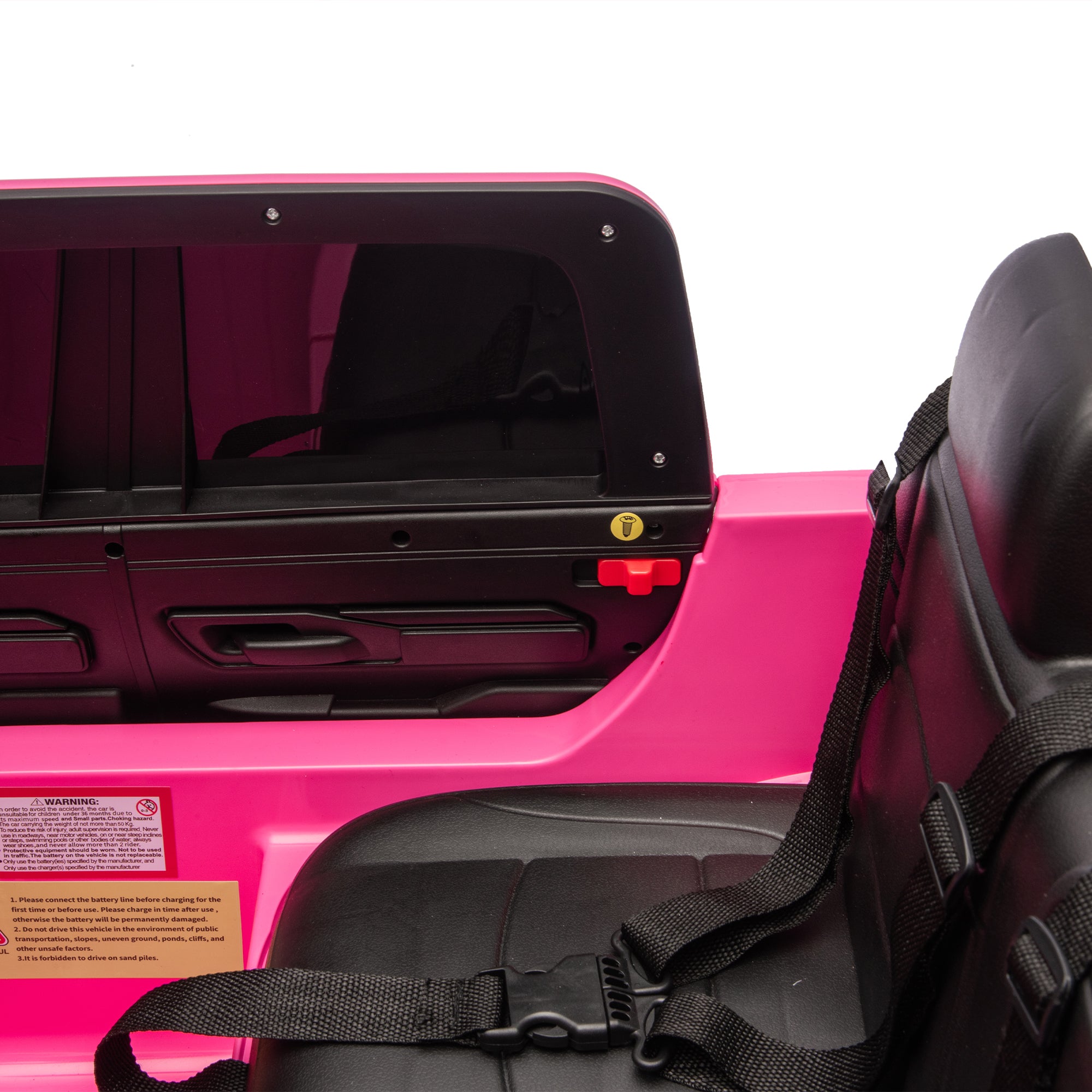 24V Licensed Dodge RAM 2500 2-Seater Ride-On Truck - Pink