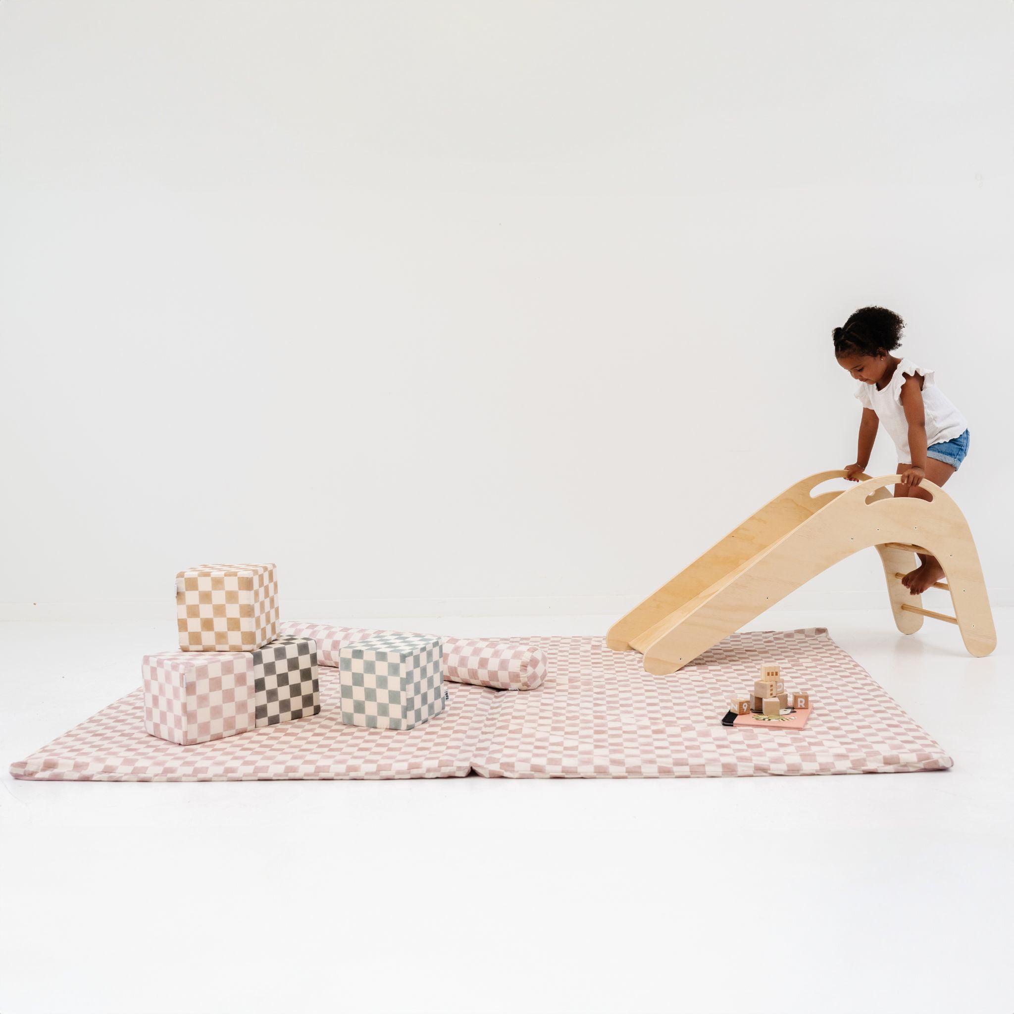 Checker Gumdrop Organic Cotton Mat - The Little Big Store