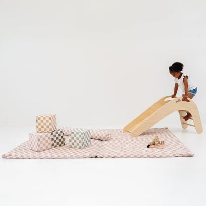 Checker Gumdrop Organic Cotton Mat - The Little Big Store