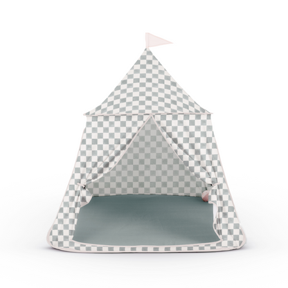 Checker Matcha Play Tent - The Little Big Store