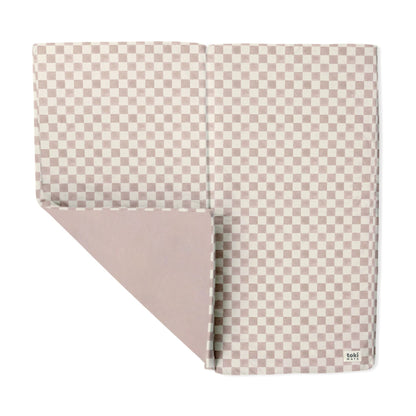 Checker Gumdrop Organic Cotton Mat - The Little Big Store