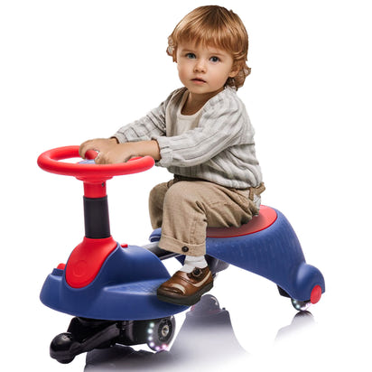 Kids 6V Ride On Car with Retractable Seat & Silent Flashing Wheels