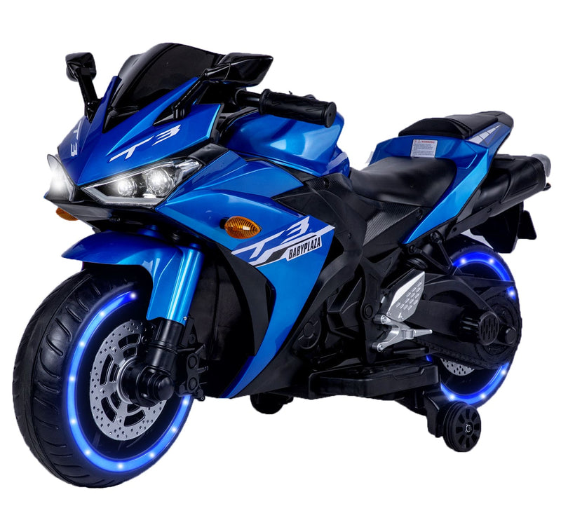 12V 7AH Kids Electric Motorcycle with Training Wheels