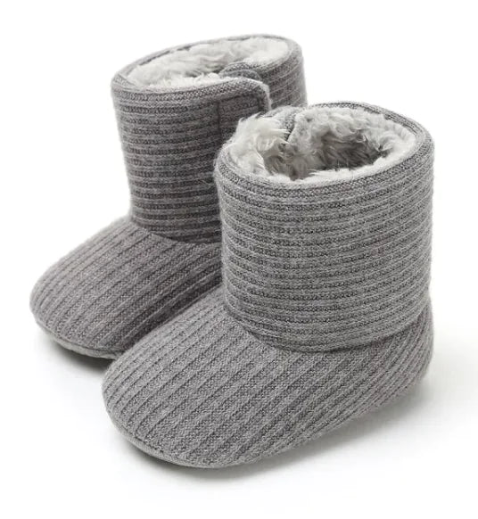 Cozy Sunflower Cotton Baby Boots - The Little Big Store
