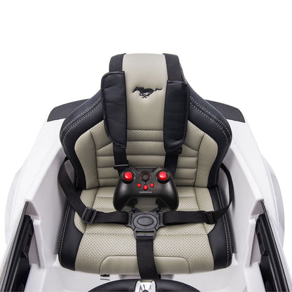Ford Mustang GT Custom Edition 24V Kids Ride-On Car with R/C Parental Remote | Black - The Little Big Store