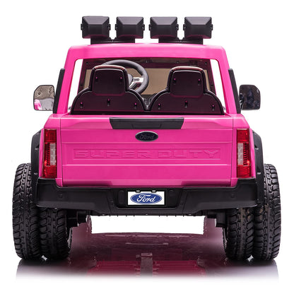 💖 PowerPrincess™ Ford F450 24V Ride-On Truck – Custom Pink Edition with Remote Control | Luxury 2-Seater Electric Car for Kids 🚗