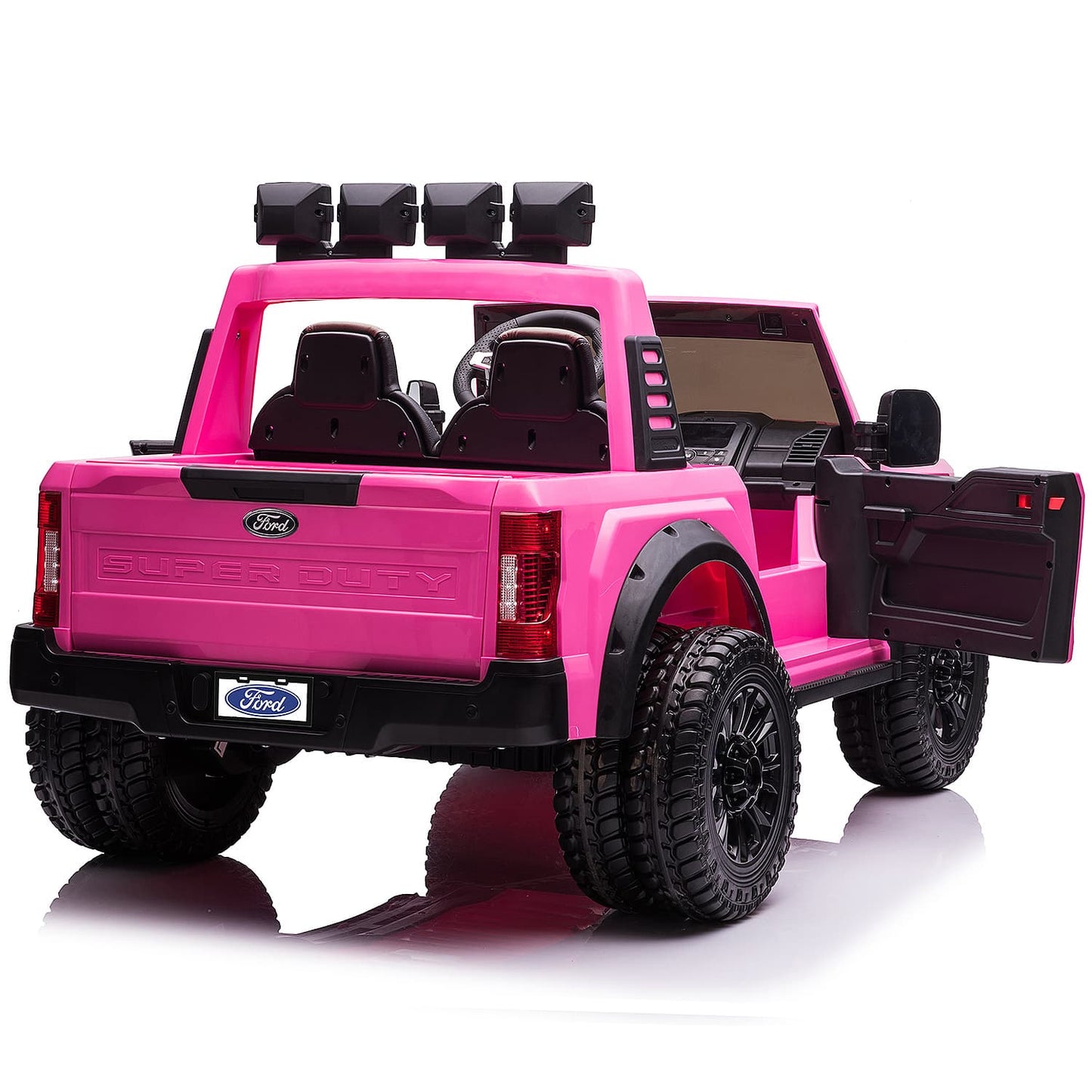 💖 PowerPrincess™ Ford F450 24V Ride-On Truck – Custom Pink Edition with Remote Control | Luxury 2-Seater Electric Car for Kids 🚗