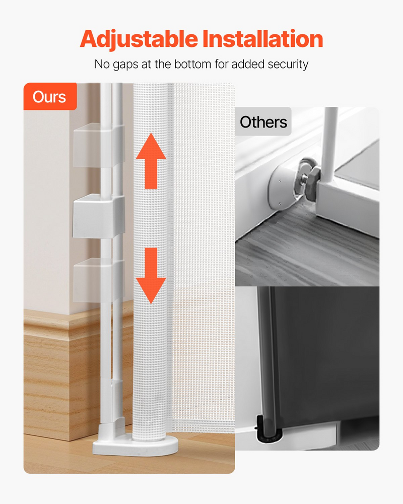 Retractable Baby Gate – Extra Wide Child & Pet Safety Barrier